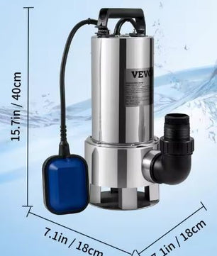 Dompelpomp voor Waterafvoer – 550W tot 2200W, met Automatische Vlotterschakelaar