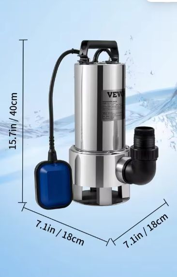 Dompelpomp voor Waterafvoer – 550W tot 2200W, met Automatische Vlotterschakelaar