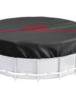 Ronde Zwembadafdekking – 420D Oxford Stof, UV- en Waterdicht, Voor Bovengrondse Zwembaden & Bubbelbaden
