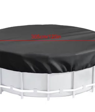 Ronde Zwembadafdekking – 420D Oxford Stof, UV- en Waterdicht, Voor Bovengrondse Zwembaden & Bubbelbaden