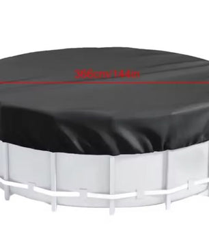 Ronde Zwembadafdekking – 420D Oxford Stof, UV- en Waterdicht, Voor Bovengrondse Zwembaden & Bubbelbaden