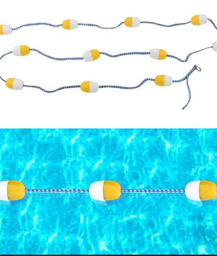 Zwembad Lane Divider Touw – 5 m PVC met 7 cm Vlotters, Veiligheidslijn voor Zwembad