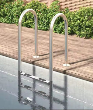 Zwembadladder van Roestvrij Staal 304 – 3 Antisliptreden, Duurzaam & Veilig Ontwerp