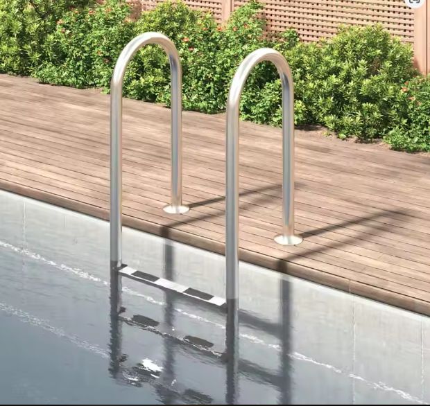 Zwembadladder van Roestvrij Staal 304 – 3 Antisliptreden, Duurzaam & Veilig Ontwerp