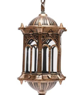 Vintage Buiten Hanglamp – Waterdicht Aluminium & Glas, Europese Stijl