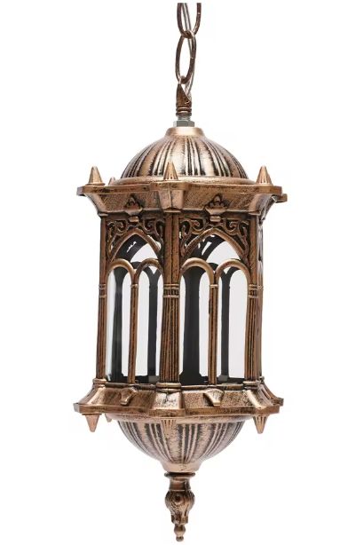 Vintage Buiten Hanglamp – Waterdicht Aluminium & Glas, Europese Stijl