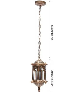 Vintage Buiten Hanglamp – Waterdicht Aluminium & Glas, Europese Stijl