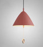 Deense Hanglamp Macaron – Moderne Plafondlamp met Trekschakelaar