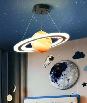 Acryl Planeet Hanglamp – Moderne Ruimte Lamp met E27 Fitting