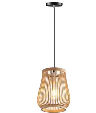 Rotan Hanglamp – Handgemaakte Bamboe Plafondlamp met E27 Fitting