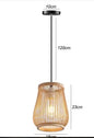 Rotan Hanglamp – Handgemaakte Bamboe Plafondlamp met E27 Fitting