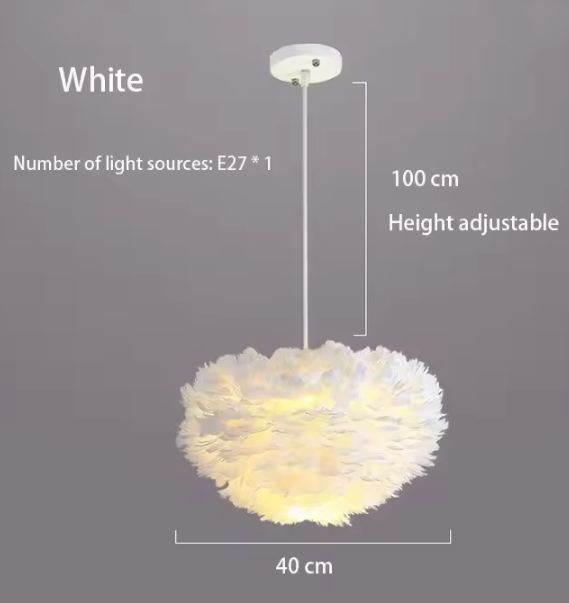 Veren Kroonluchter – Moderne Scandinavische Hanglamp met E27 LED