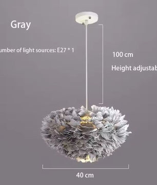 Veren Kroonluchter – Moderne Scandinavische Hanglamp met E27 LED