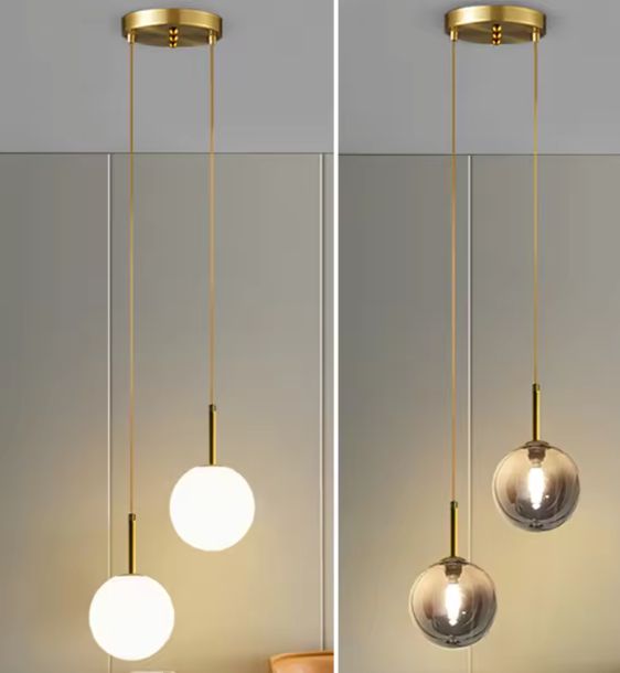Moderne LED Hanglamp – Scandinavisch Ontwerp met Glazen Bol