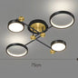 Moderne LED Hanglamp – Dimbaar met Afstandsbediening, Goud & Zwart Aluminium Armatuur