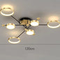 Moderne LED Hanglamp – Dimbaar met Afstandsbediening, Goud & Zwart Aluminium Armatuur