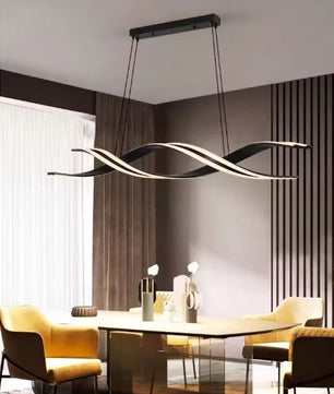 Minimalistische LED Kroonluchter – Moderne Geometrische Hanglamp voor Eetkamer & Keuken