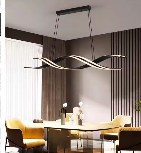 Minimalistische LED Kroonluchter – Moderne Geometrische Hanglamp voor Eetkamer & Keuken