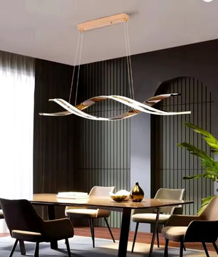 Minimalistische LED Kroonluchter – Moderne Geometrische Hanglamp voor Eetkamer & Keuken