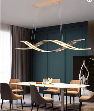 Minimalistische LED Kroonluchter – Moderne Geometrische Hanglamp voor Eetkamer & Keuken