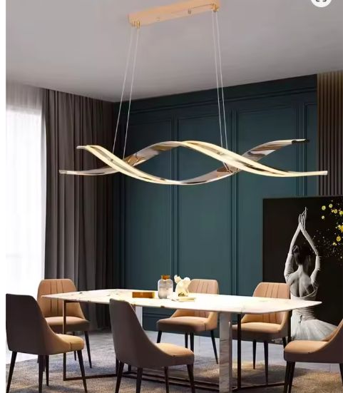 Minimalistische LED Kroonluchter – Moderne Geometrische Hanglamp voor Eetkamer & Keuken