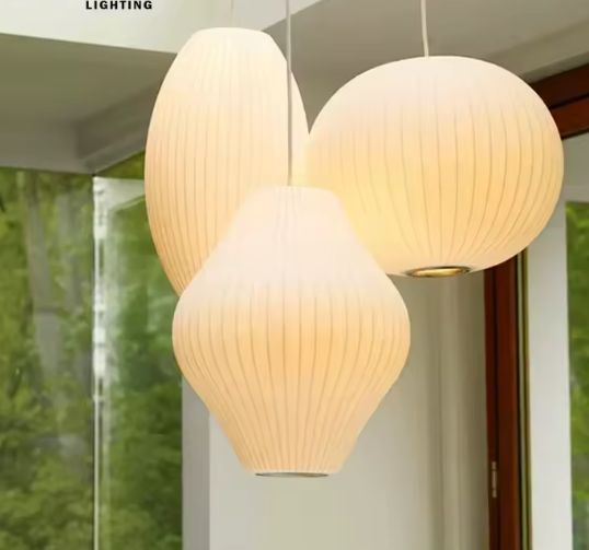 Moderne Zijde LED Hanglamp – Minimalistische Designer Plafondlamp voor Woonkamer, Restaurant & Hotel