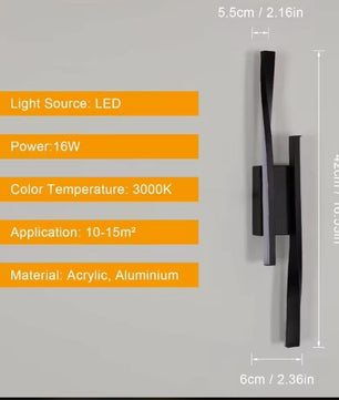 Moderne Wandlamp 16W – Minimalistisch Design, LED Binnenverlichting