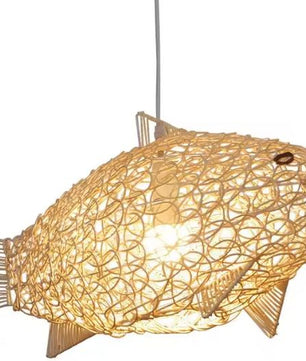 Nordic Bamboe Hanglamp – Handgevlochten Modern Design
