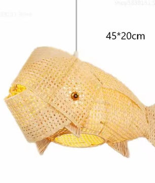 Nordic Bamboe Hanglamp – Handgevlochten Modern Design