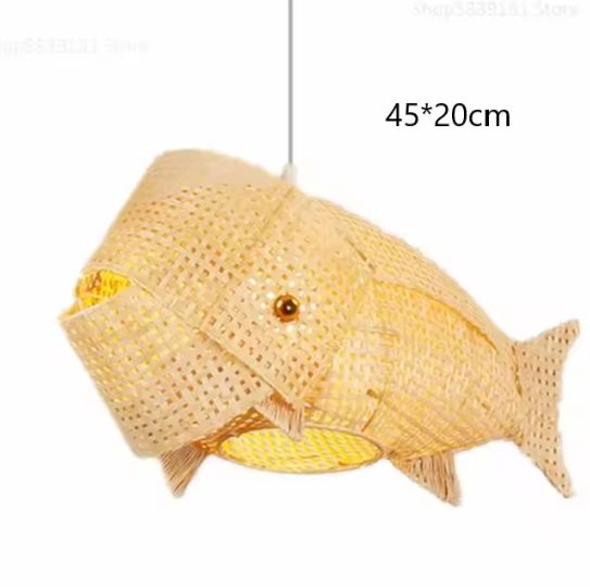 Nordic Bamboe Hanglamp – Handgevlochten Modern Design
