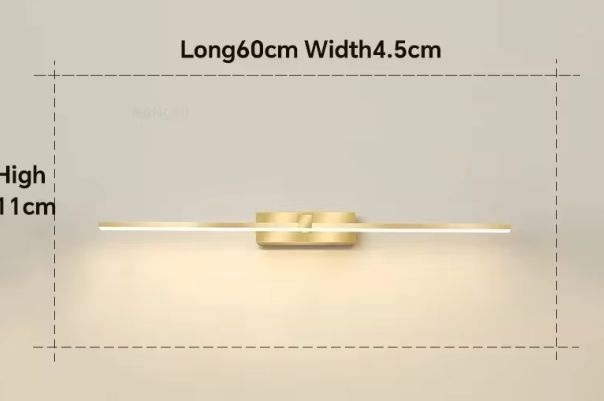 Moderne LED Badkamer Wandlamp – Spiegelverlichting met Drie Lichtkleuren