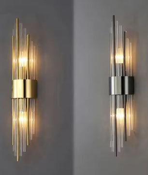Luxe Gouden Wandlamp – Moderne LED Wandverlichting met Kristal