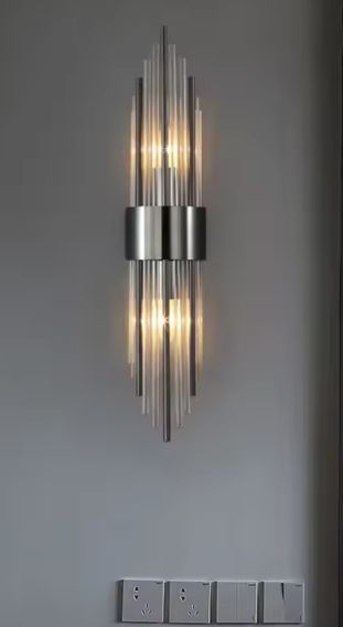 Luxe Gouden Wandlamp – Moderne LED Wandverlichting met Kristal