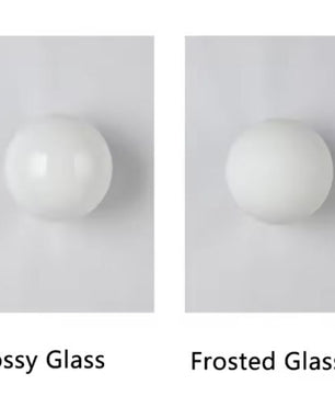 Ronde Glazen Wandlamp – Moderne Melkwitte Bol, Verborgen Basis
