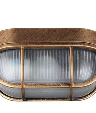 Retro Waterdichte Wandlamp – Aluminium & Glas, IP65, E27 Fitting