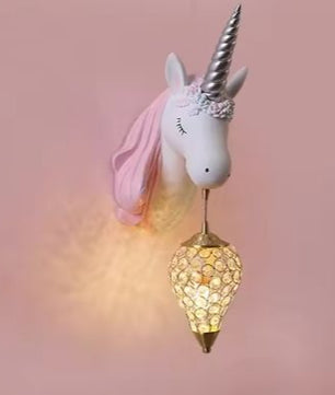 Nordic Kinderkamer Wandlamp – Cartoon Eenhoorn Design, Modern en Sfeervol