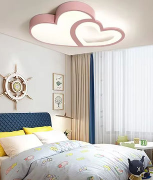 Moderne LED Kinderkamer Plafondlamp – Hartvormig Design, Dimbaar met Afs