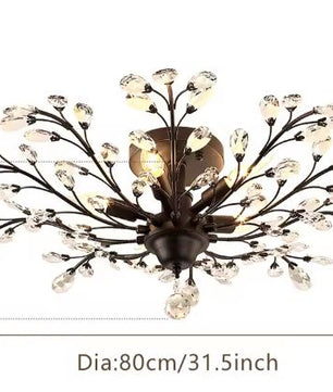 Moderne K9 Kristallen Plafondlamp – Luxe LED Kroonluchter 30-40W