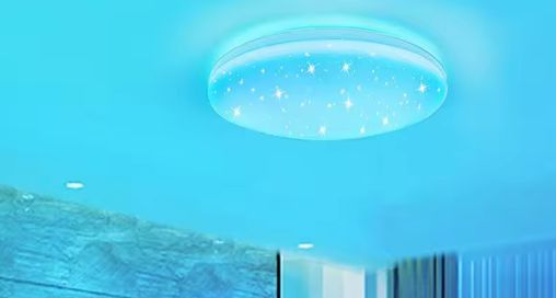 RGB LED Plafondlamp 40 cm – Sterrenhemel Effect & Afstandsbediening, 36W Dimbaar