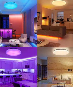 RGB LED Plafondlamp 40 cm – Sterrenhemel Effect & Afstandsbediening, 36W Dimbaar