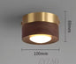 Walnoot Houten Plafondlamp – Moderne LED Gang- en Kamerverlichting