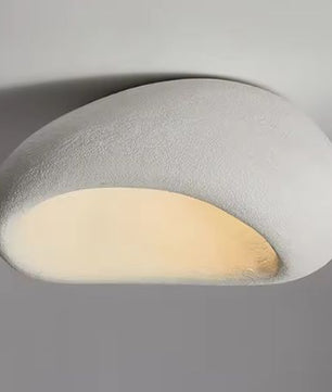 Nordic Wabi-Sabi Plafondlamp – Minimalistische LED Lamp van Hars