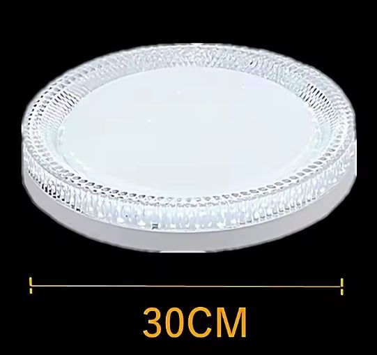 Moderne LED Plafondlamp – Rond of Vierkant Kristal Design