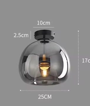 Moderne Scandinavische Plafondlamp – Minimalistisch Glas & LED