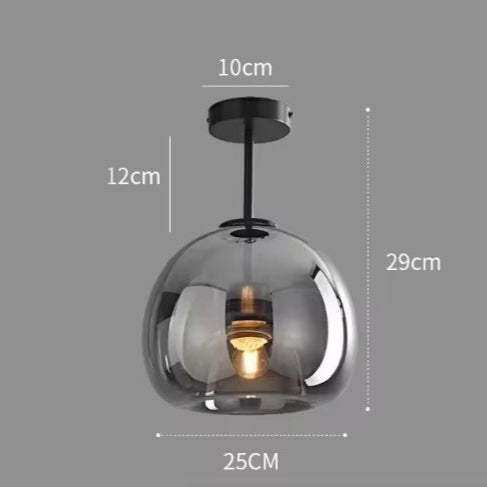 Moderne Scandinavische Plafondlamp – Minimalistisch Glas & LED