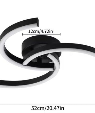 Moderne LED Plafondlamp – Spiraalvormig Design 52 cm, 24W  Producttekst