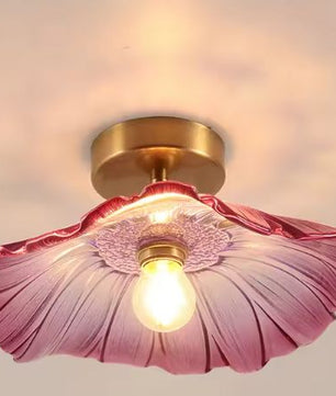 Moderne Glazen Plafondlamp – Oranje & Wit Design, Metaal + Glas