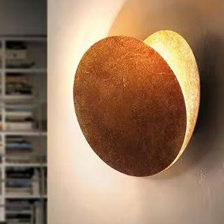 Moderne Wandlamp – Creatieve Maansverduistering LED in Goud & Koper