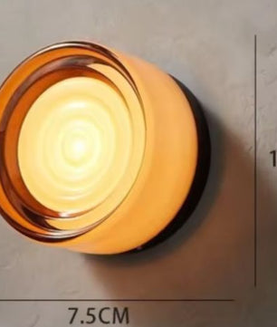 Nordic Ronde Wandlamp – Minimalistisch & Luxe Glas Design