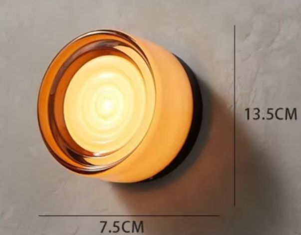 Nordic Ronde Wandlamp – Minimalistisch & Luxe Glas Design